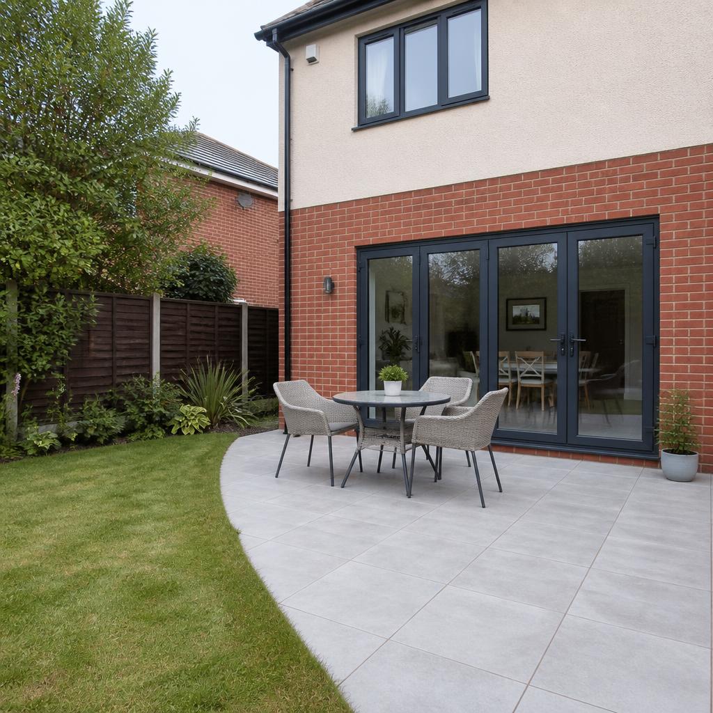 Porcelain Patio project by ProGround in Sutton Coldfield